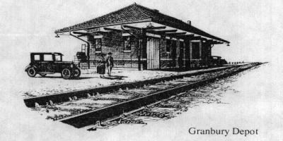 [Drawing Of Granbury Railroad Depot]